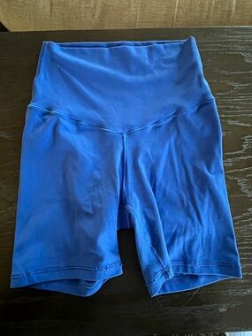 aerie High-Waist Bike Shorts - Bright Blue